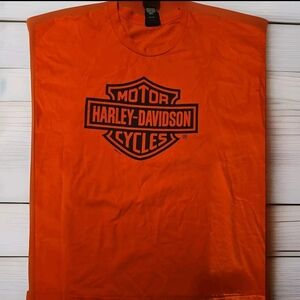 Harley-Davidson Horny Toad Men's Orange T-Shirt Size 2XL